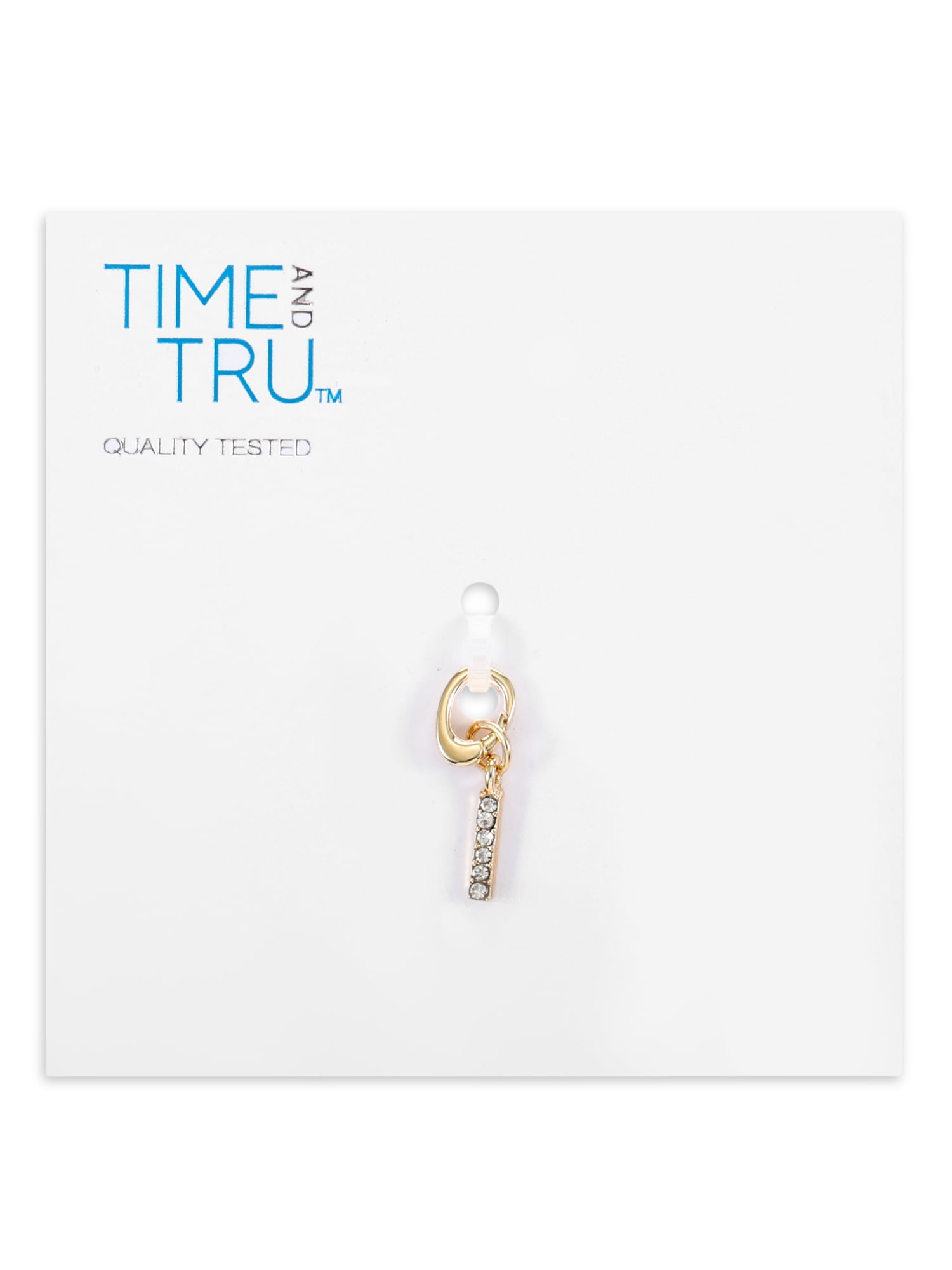 Time and Tru Women's Goldtone Initial Letter Charm, 1 Piece