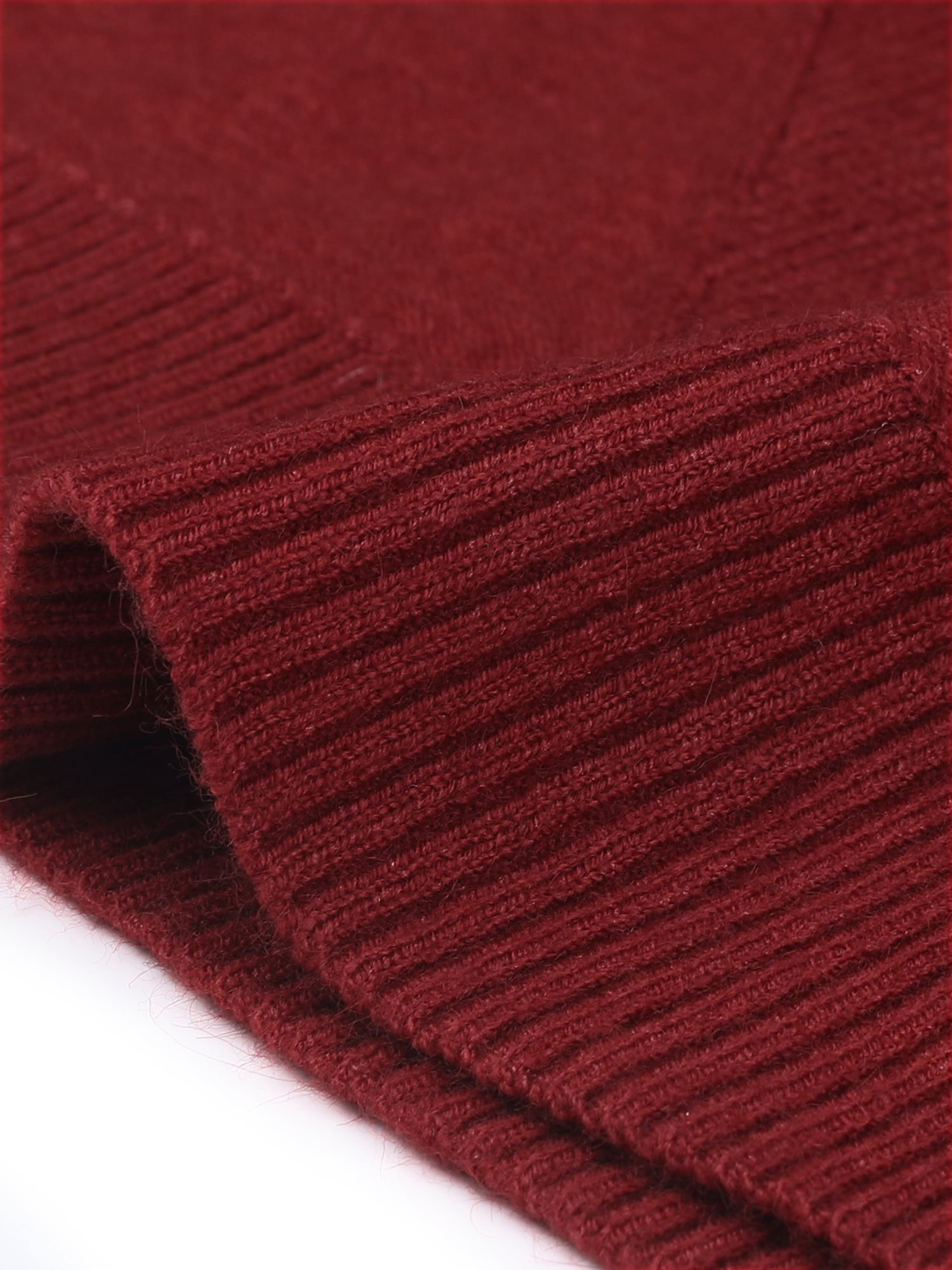 DARING DIVA Plus Size Long Sleeve Turtleneck Novelty Sweater 3X Burgundy