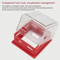 thumbnail image 4 of Emergency Stop Button Cover, Transparent Plastic Switch Case PC Wide Application Reasonable Structure  for Industry, 4 of 8