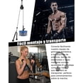 thumbnail image 3 of Y Sistema de Poleas Gym Casero:Sistema de Polea de Elevación para Gimnasio en Casa,Sistema de Polea de Máquina de Cable para Gimnasio,con Pasador de Carga y Cuerda para Triceps, 3 of 6
