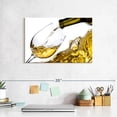 thumbnail image 7 of Elephant Stock White Wine Splash Wall Art - Horizontal Canvas Wall Art - Dining Room Wall Decor - Food And Drink Canvas - White And Yellow Decor - 12" x 8", 7 of 7