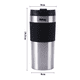 thumbnail image 2 of Termo Para Café Con Prensa Francesa 450ml Portátil Belug Plateado, 2 of 5