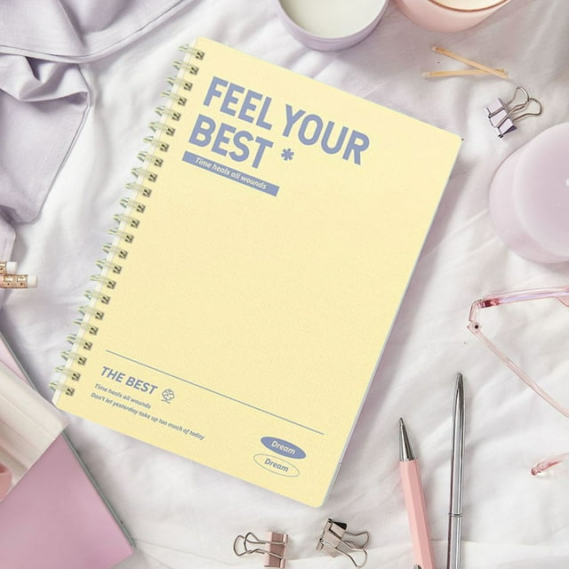 A5 Grid Notebook with Plastic Cover - 9mm Spacing, 120 Pages for Students and Professionals