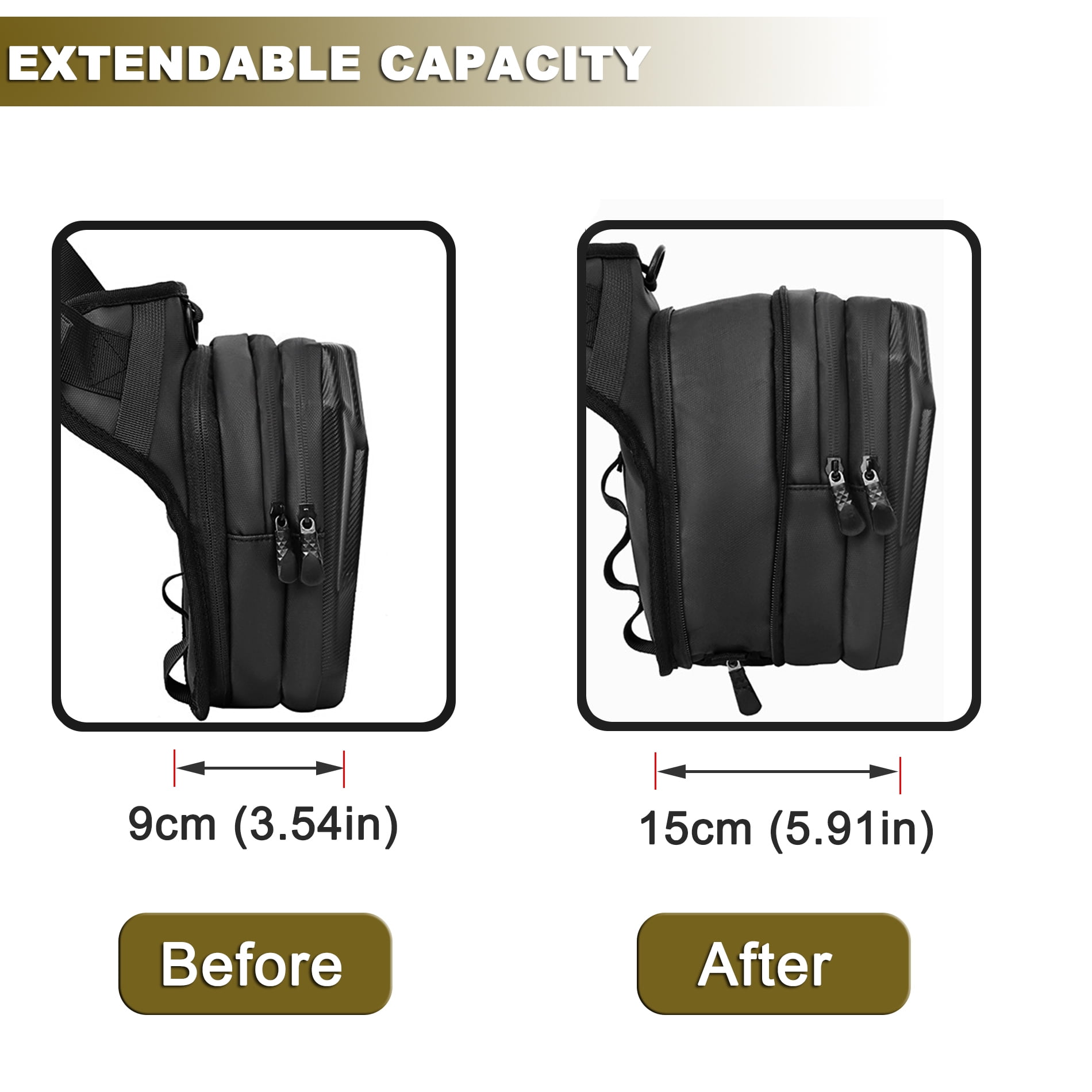 Motorcycle Waist Pack,Drop Leg Bag,Motorcycle Hiking Waist Pack for Men Women EVA Hard Shell Waterproof Waist Bag Fanny Pack for Men Women Bike Riding Hiking Cycling