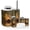 Color 1, variant on Bathroom Accessory Set 6 Piece with Green Bamboo Forest Doves Bamboo Forest Bridge River Peacock Toothbrush Holder, Soap Dispenser, Soap Dish, Trash Can, Toothbrush Cup, Toilet Brush Holder