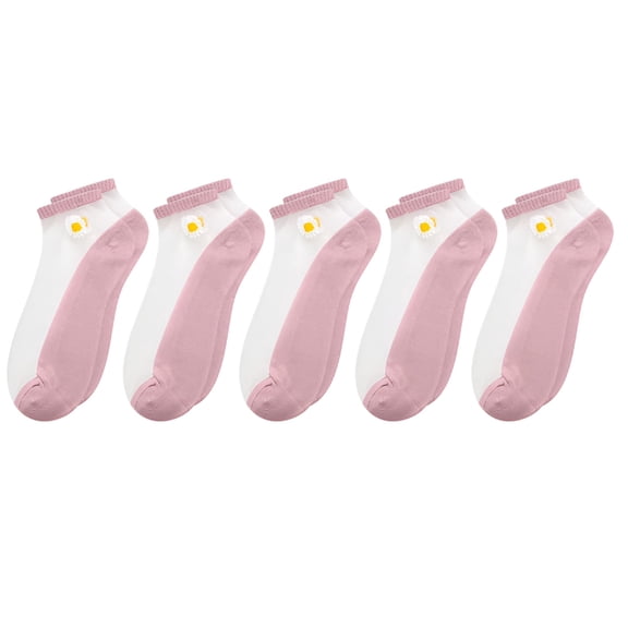 TELOLY Womens Ankle Socks Ankle Length Mens Diabetic Socks Bamboo Socks Womens Diabetes Socks (One Size,Pink)