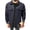 Navy, variant on Men's Casual Button Down Jacket, Point Collar, Long Sleeve Shacket with Dual Chest Pockets, S-3XL