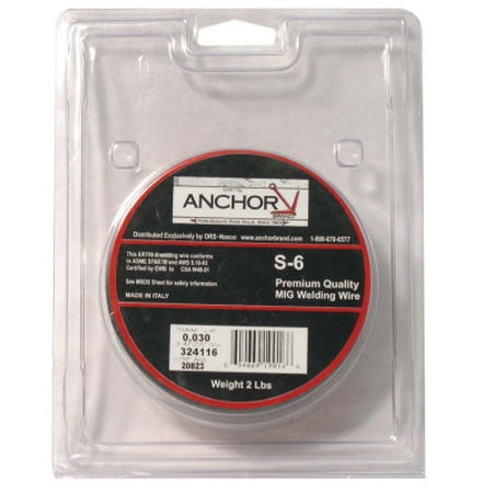 Anchor Spool Mild Steel Welding Wire (12 lb Spool) - er70s-6 .023x12 (12# spool) (Set of 12)