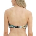 thumbnail image 3 of Fantasie Bamboo Grove Padded Twist Bandeau Underwire Bikini Top (501609),36E,Jet, 3 of 6