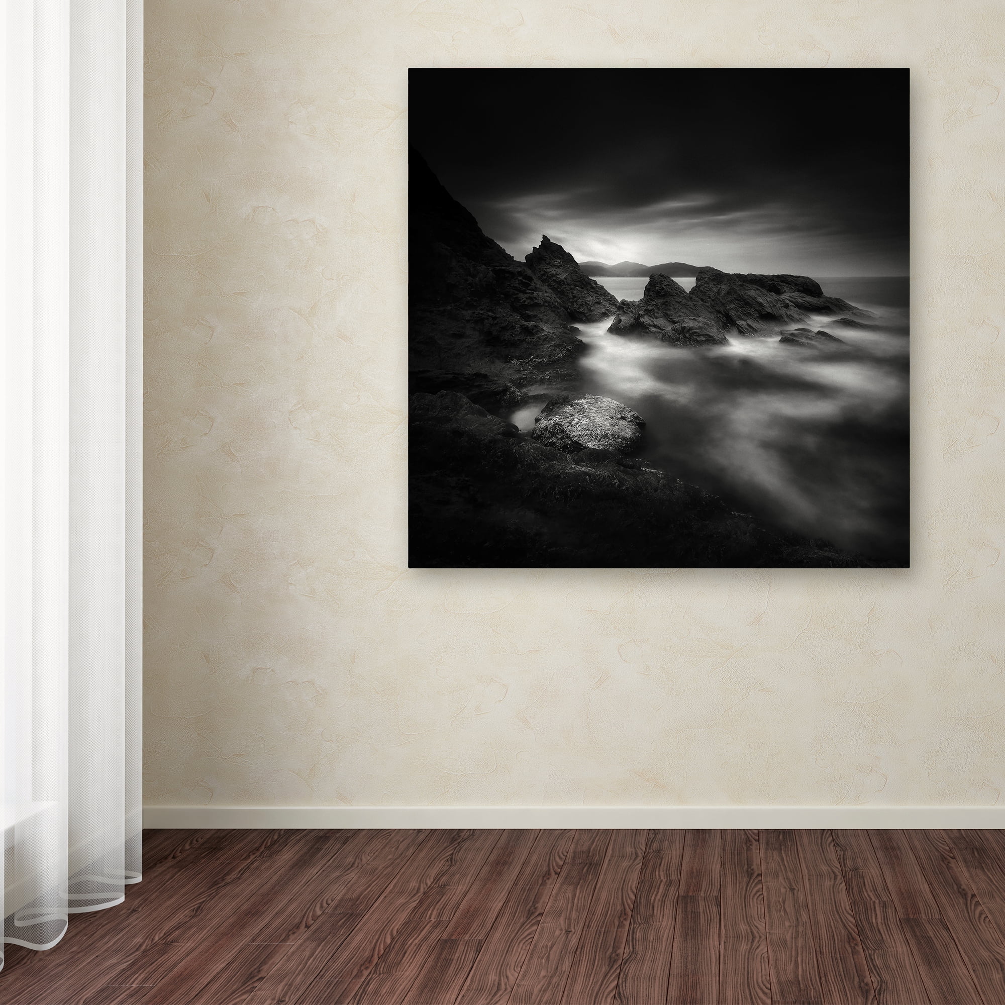 Trademark Fine Art 'Cliffs And Clouds' Canvas Art by Yucel Basoglu