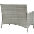 thumbnail image 6 of Modway Bridge 4-Piece Rattan Outdoor Patio Conversation Set in Light Gray/Navy, 6 of 10