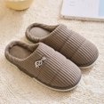 thumbnail image 2 of Vedolay Mens Slippers Fuzzy Cozy House Shoes for Men Indoor Outdoor Home Slippers Coffee,40-41, 2 of 5