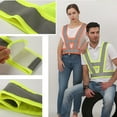 thumbnail image 2 of V Shape Reflective Vest High Visibility Cycling Safety Vest Running Gear, Universal Size-neonOrange-1Pc, 2 of 6