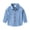 Blue, variant on Kids Toddler Boys Girls Button Down Denim Long Sleeve Casual Cowboy Chambray Top Toddler Baby Collar Jeans Shirts