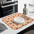 thumbnail image 3 of Pioneer Flower Floral Print Pattern Kitchen Dish Drying Mat 1 Pack, Ultra Absorbent Microfiber Drainer Mat, 16"x18", 3 of 6