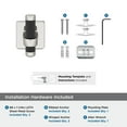 thumbnail image 6 of Amerock Esquire Polished Nickel/Black Bronze Single Prong Robe Hook, 6 of 9