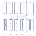 thumbnail image 2 of King Engine Bearings Mb 557Hp010x Main Bearing Fits select: 1988-2000 CHEVROLET GMT-400, 1995-2000 CHEVROLET TAHOE, 2 of 4