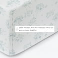 thumbnail image 5 of Light Blue Flower Bunch 4 Piece 100% Cotton Flannel Deep Pocket Sheet Set, Full, by Noble Linens, 5 of 8