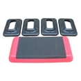 thumbnail image 5 of Adjustable Workout Aerobic Stepper in Fitness & Exercise Step Platform Trainer Red Black with 2 Risers, 5 of 5