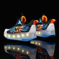 thumbnail image 6 of Kids LED Roller Skate Shoes with Wheel Light up Roller Shoes Kids Skates Sneakers Gift for Girls Boys Children, 6 of 14