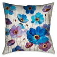 thumbnail image 1 of Laural Home  Blue Anemones Decorative 18-inch Throw Pillow, 1 of 3