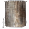 thumbnail image 2 of Brown Ombre Waterproof Fabric Shower Curtain,Modern Abstract Oil Painting Art Waterproof Fabric Shower Curtain for Bathroom Curtains Bathtubs Hotel Shower Curtains with 12 Hooks Small 36x72in, 2 of 8