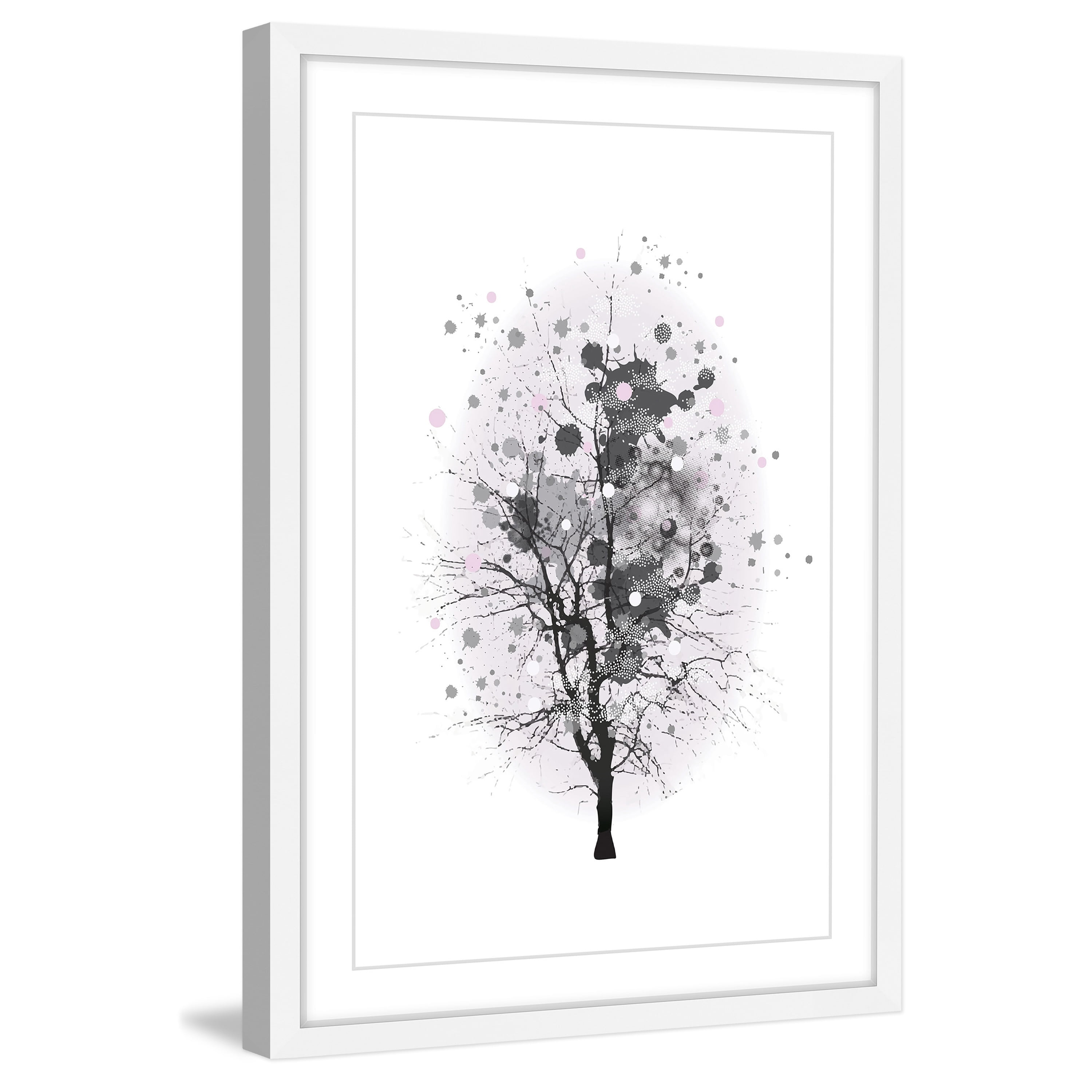 Marmont Hill "Branch Splash" by Katarina Snygg Framed Painting Print