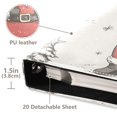 thumbnail image 3 of FORMRS 3 Ring Photo Album 4"x6" Self Adhesive Large Capacity PU Leather Cover, Beige Christmas Santa, 3 of 8