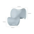 thumbnail image 3 of Lumbar and Headrest Pillow Set Ergonomic Memory Foam Back Support Cushion for Car Seat Office Chair Bed Breathable Adjustable Comfort Pillows for Pain Relief, 3 of 9