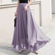 thumbnail image 3 of Gibobby faldas cargo de color sólido de verano para mujer Falda larga de cintura alta para mujer(Morado, M), 3 of 5