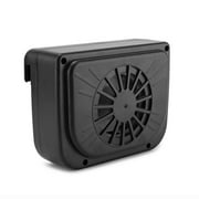 As Seen on TV - Auto Fan Solar Powered Air Ventilation Pet/Tobacco Odors Eliminate - Black Plastic