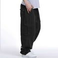 thumbnail image 2 of Dpytoraw Men's Hip Hop Baggy Cargo Pants With Multiple Pockets, 2 of 5