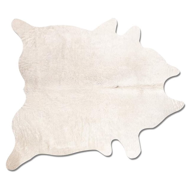 HomeRoots 293169 0.25 x 6 x 7 in. Geneva Cowhide Rug Off White