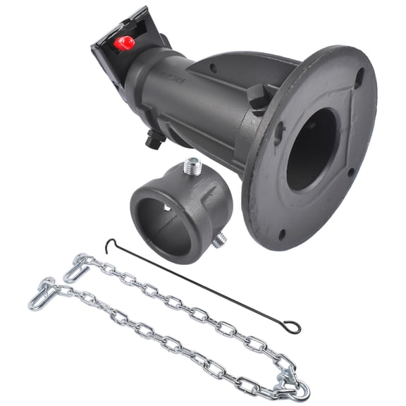 AKWH 5th Wheel to Gooseneck Adapter Coupler C5G1216 12" - 16" Adjustable Cushioned 20,000 lb for RV Camper Trailer