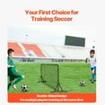 thumbnail image 6 of VEVOR Soccer Rebound Trainer, 6x4FT Iron Soccer Training Equipment, Sports Football Rebounder Wall, Double-Sided Rebounding Net,Easy Assembly,Perfect for Backyard Practicing,Solo Training,Passing, 6 of 9