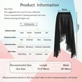 thumbnail image 7 of YEAHDOR Womens Chiffon Asymmetrical Long Dance Skirt Swing Belly Dance Costume, 7 of 7