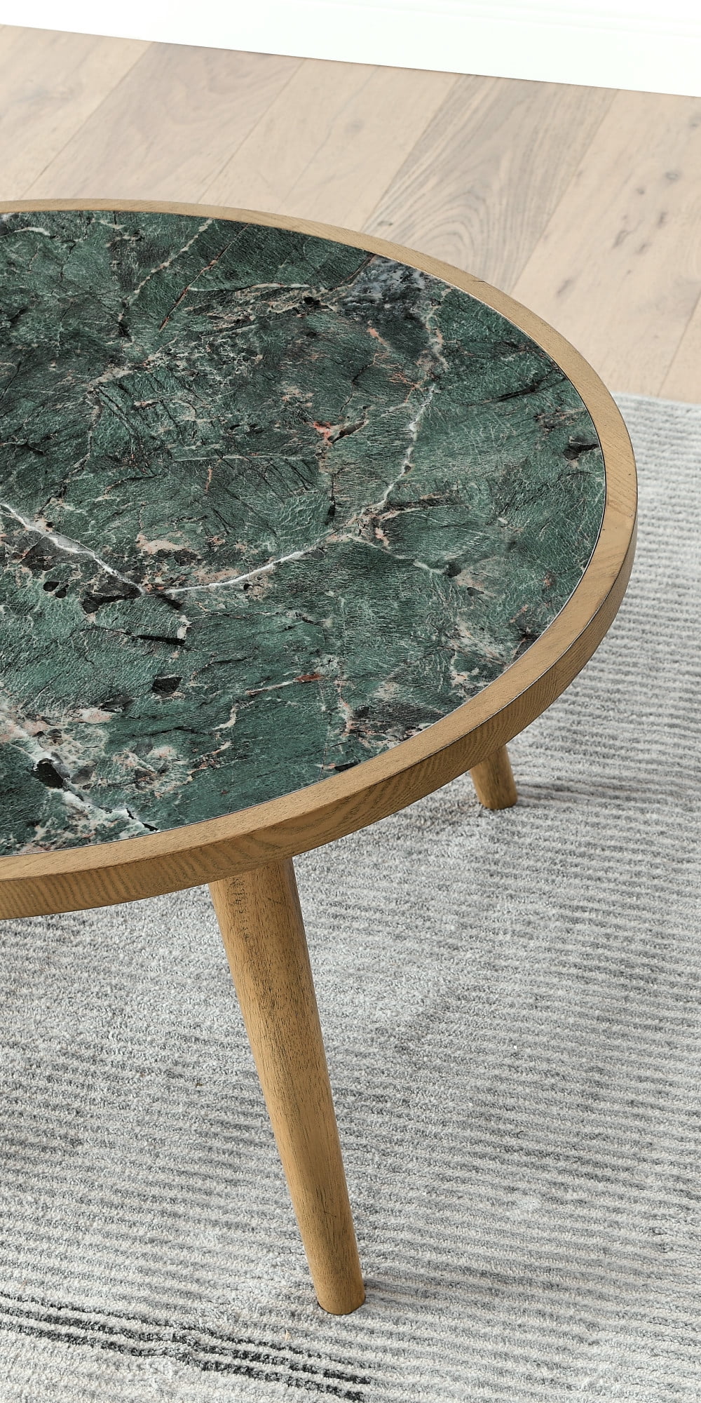 Steve Silver 34" Novato Round Coffee Table with Sintered Stone