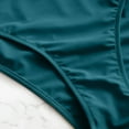 thumbnail image 5 of Gibobby Trajes de Baño para Mujer Traje de baño de talle Bikini de mujer Sólido con volantes con cordones Una pieza Color Sexy Hollow Trajes de baño de u(Verde,XL), 5 of 5
