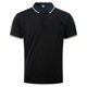 thumbnail image 4 of Camisas de Manga Corta de los Hombres de Color Sólido Turndown Collar Botón Blusa, Ligero Casual de Manga Corta Blusa, 4 of 4