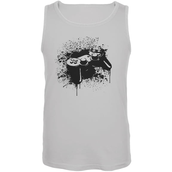 Game Controller White Adult Tank Top - Small