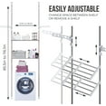 thumbnail image 6 of Skywin Over The Washer Storage Shelf - Easy to Assemble Laundry Storage, Laundry Shelf for Over Washer or Dryer with Adjustable Height and Width, No Drill Required, 6 of 6