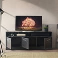 thumbnail image 3 of Holland Contemporary TV Stand with Three Soft-closing Doors in Dark Gray, 3 of 6