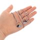 thumbnail image 5 of Houderco 2Ud Collar Con Colgante Montañoso De Círculo En Metal Plateado Único Para Uso Diario Y Ocasiones, 5 of 8