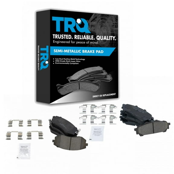 TRQ Front & Rear Ceramic Disc Brake Pad Kit for Subaru Saab New BFA20060 Fits select: 2004-2008 SUBARU FORESTER, 2004-2007 SUBARU IMPREZA