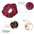 thumbnail image 4 of Velvet Solid Scrunchies - Set of 2 (Mauve), 4 of 5