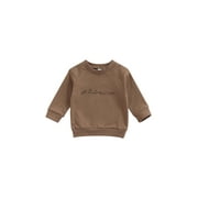 hirigin Casual Sweatshirt Dinosaur Print Long Sleeve Round Neck Pullover