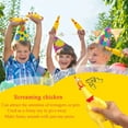 thumbnail image 3 of ORUYROP 6 Pack Rubber Screaming Chicken Toy Yellow Rubber Squeaking Chicken Toy Novelty and Durable Rubber Chicken, Shrilling Decompression Tool Gadgets, 3 of 7