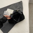 thumbnail image 5 of Moontgen Crescent Bag for Women with Inner Pocket Hobo Bag Zipper Handbag for Work(black), 5 of 9
