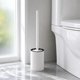 thumbnail image 1 of Toilet Cleaning Set Long Handled Bathroom Wall Mounted Toilet Brush With Base, 1 of 6
