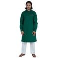 thumbnail image 1 of AtasiÂ&nbsp;Men's Henley Welt PocketÂ&nbsp;LongÂ&nbsp;KurtaÂ&nbsp;Solid Indian Ethnic Wear Clothing ForÂ&nbsp;Men's, 1 of 7